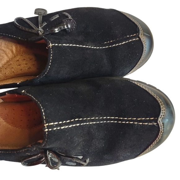 Natural Soul Shoes Womens Faux Suede Black Slide Loafer Comfy Shoes Size 8.5M - Picture 6 of 10